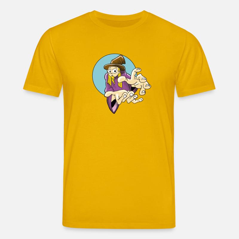 Fordernder Zauberer Illustration - Stanley/Stella Unisex Bio-T-Shirt CREATOR - Spektralgelb