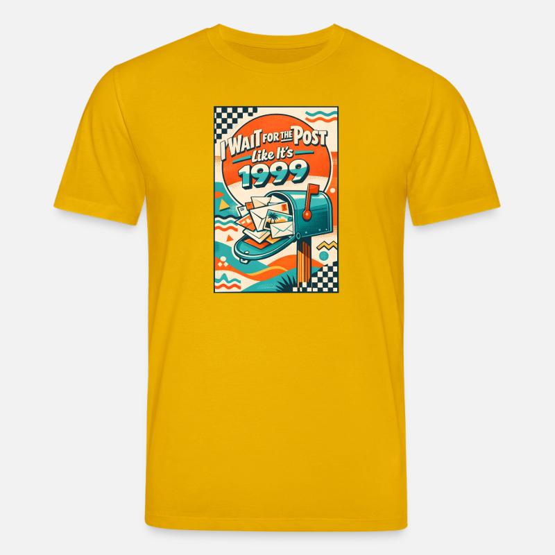 Warte auf Post | Snail Mail 1999 - Stanley/Stella Unisex Bio-T-Shirt CREATOR  - Spektralgelb