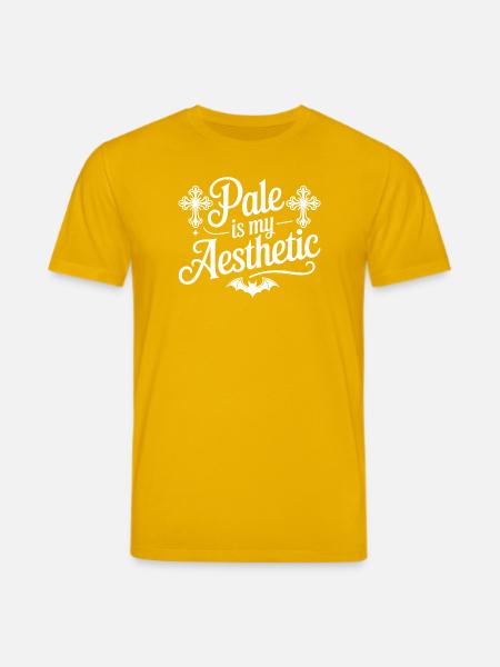 Pale Aesthetic Bat Typography - Stanley/Stella CREATOR Unisex Organic T-Shirt - spectra yellow