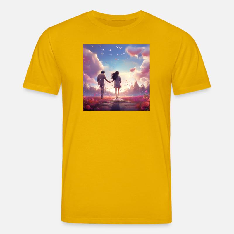 Abendpfad der Liebe - Stanley/Stella Unisex Bio-T-Shirt CREATOR  - Spektralgelb