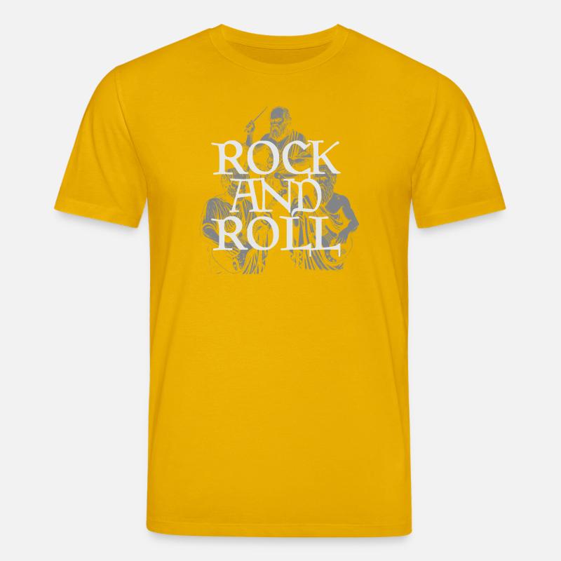 Groupe philosophe du rock classique - T-shirt bio CREATOR Stanley/Stella Unisexe - jaune spectre