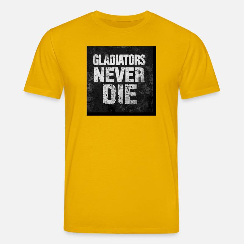 Gladiators Never Die Grunge - T-shirt bio CREATOR Stanley/Stella Unisexe - jaune spectre