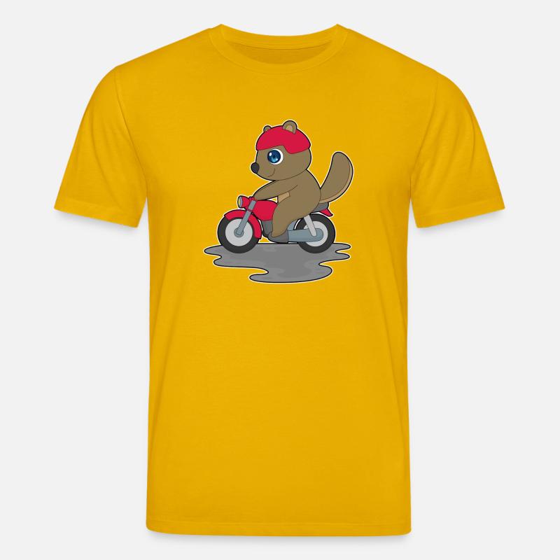 Biber Motorrad - Stanley/Stella Unisex Bio-T-Shirt CREATOR - Spektralgelb