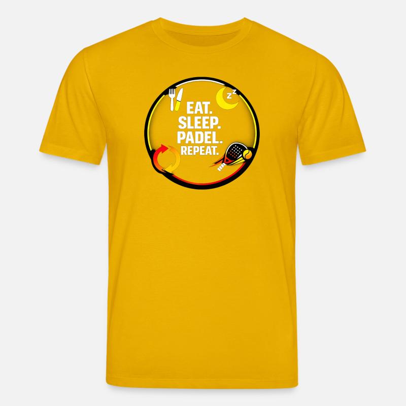 Manger dormir Padel répéter - T-shirt bio CREATOR Stanley/Stella Unisexe - jaune spectre