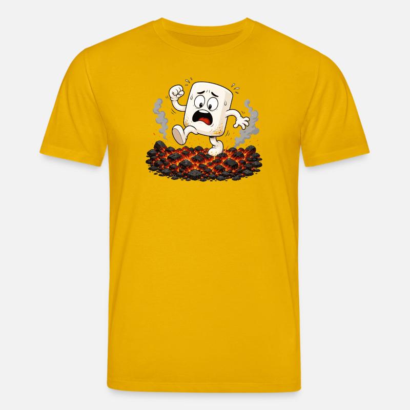 Marshmallow läuft über glühende Kohlen - Stanley/Stella Unisex Bio-T-Shirt CREATOR  - Spektralgelb