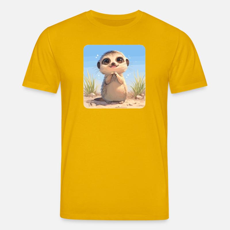 Suricate Erdmännchen - T-shirt bio CREATOR Stanley/Stella Unisexe - jaune spectre