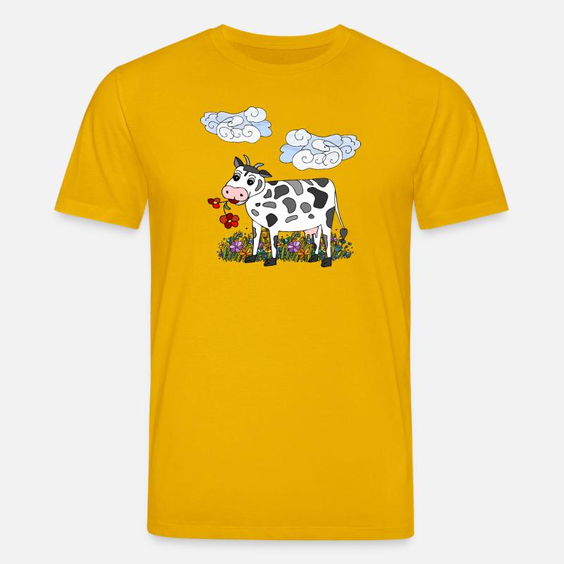 Vache - T-shirt bio CREATOR Stanley/Stella Unisexe - jaune spectre