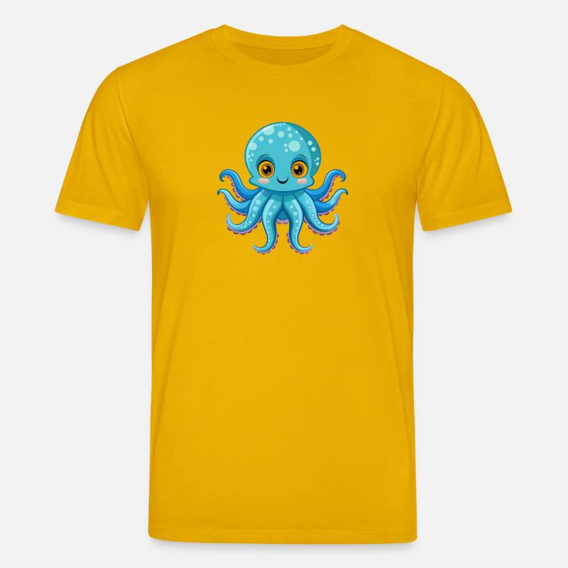 Une pieuvre mignonne - T-shirt bio CREATOR Stanley/Stella Unisexe - jaune spectre