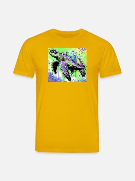 turtle - Stanley/Stella CREATOR Unisex Organic T-Shirt - spectra yellow