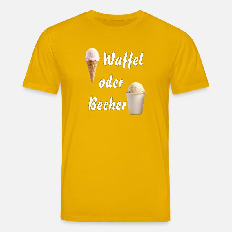 EIS WAFFEL ODER BECHER - Stanley/Stella Unisex Bio-T-Shirt CREATOR - Spektralgelb
