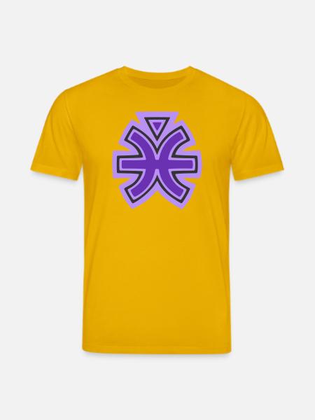 Pisces and Water Tribal Symbol - Stanley/Stella CREATOR Unisex Organic T-Shirt - spectra yellow