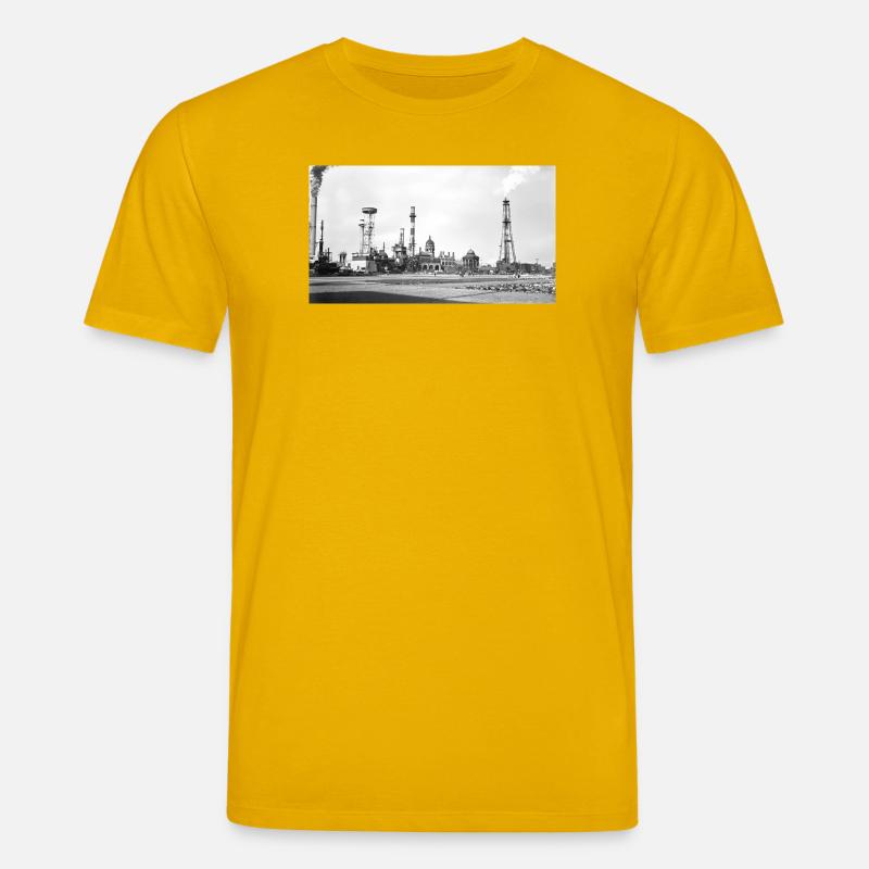 Industrielle Dampflandschaft Retro - Stanley/Stella Unisex Bio-T-Shirt CREATOR  - Spektralgelb