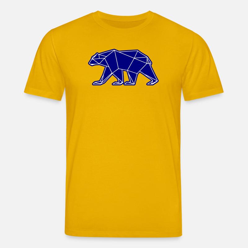 Eisbär Polar Bär Polygon Symbol - Stanley/Stella Unisex Bio-T-Shirt CREATOR  - Spektralgelb