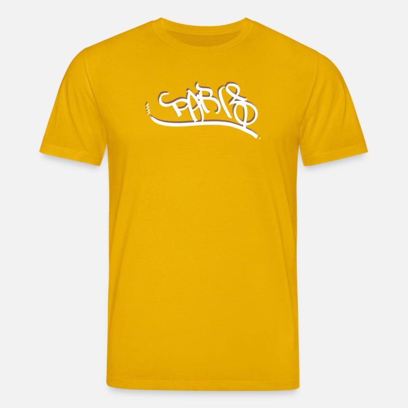 Graffiti Style Paris Design - Stanley/Stella Unisex Bio-T-Shirt CREATOR  - Spektralgelb
