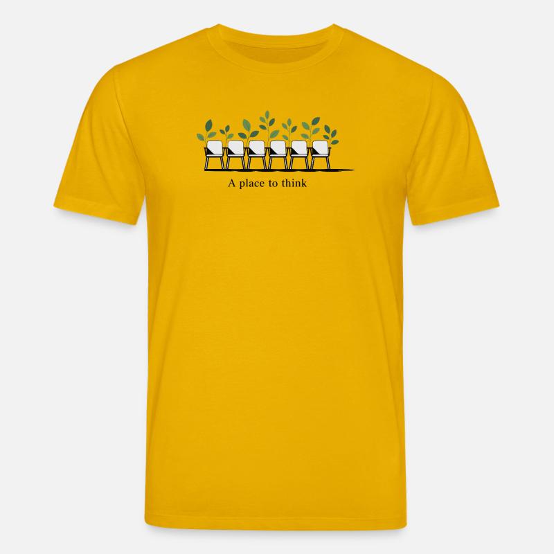 Chaises Verdant Thinkspace - T-shirt bio CREATOR Stanley/Stella Unisexe - jaune spectre