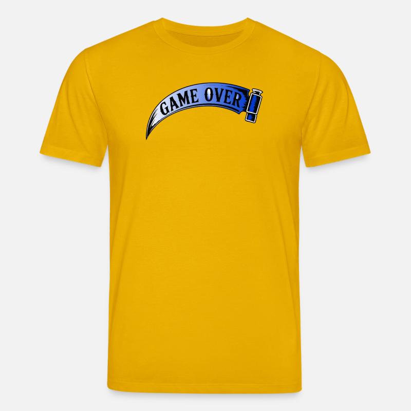 Game Over Retro Arcade Banner - Stanley/Stella Unisex Bio-T-Shirt CREATOR  - Spektralgelb