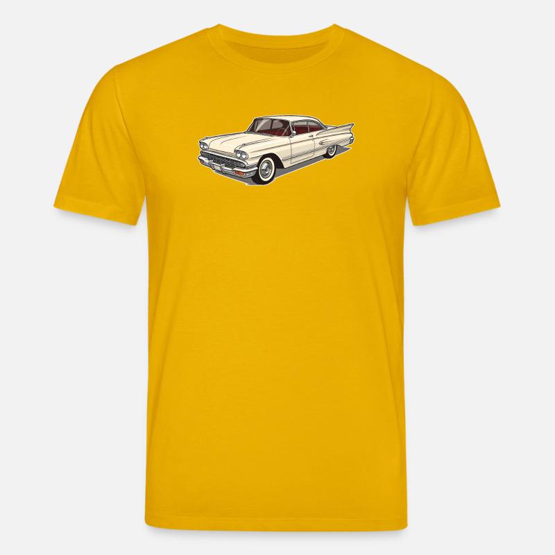 Klassischer Oldtimer - Elegantes Retro-Autodesign - Stanley/Stella Unisex Bio-T-Shirt CREATOR  - Spektralgelb