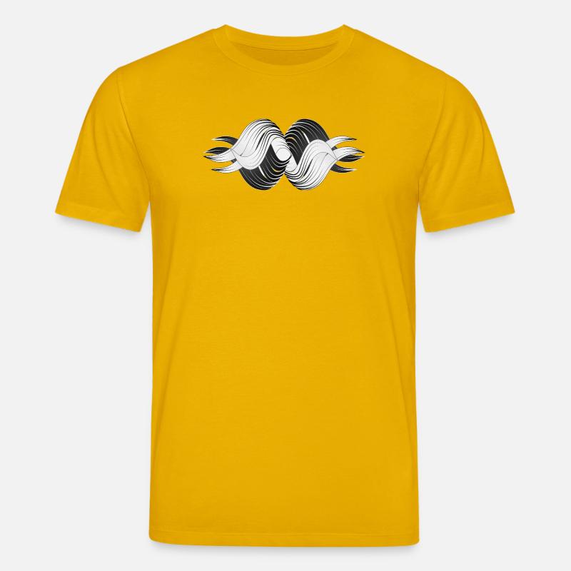 Abstrakte Formen – Dynamisches Schwarz-Weiß Design - Stanley/Stella Unisex Bio-T-Shirt CREATOR  - Spektralgelb