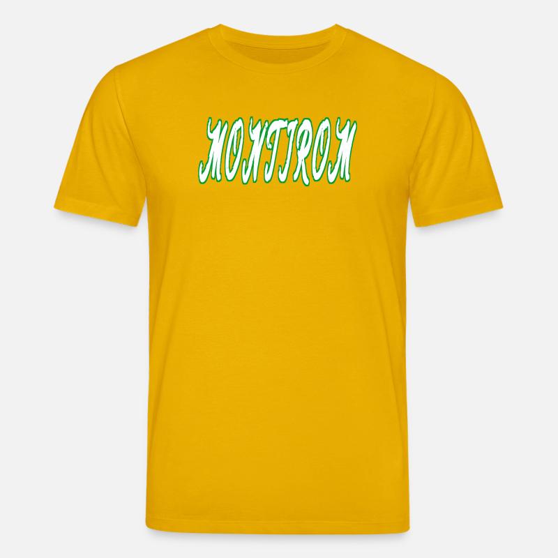 Montirom text - Stanley/Stella Unisex Bio-T-Shirt CREATOR  - Spektralgelb