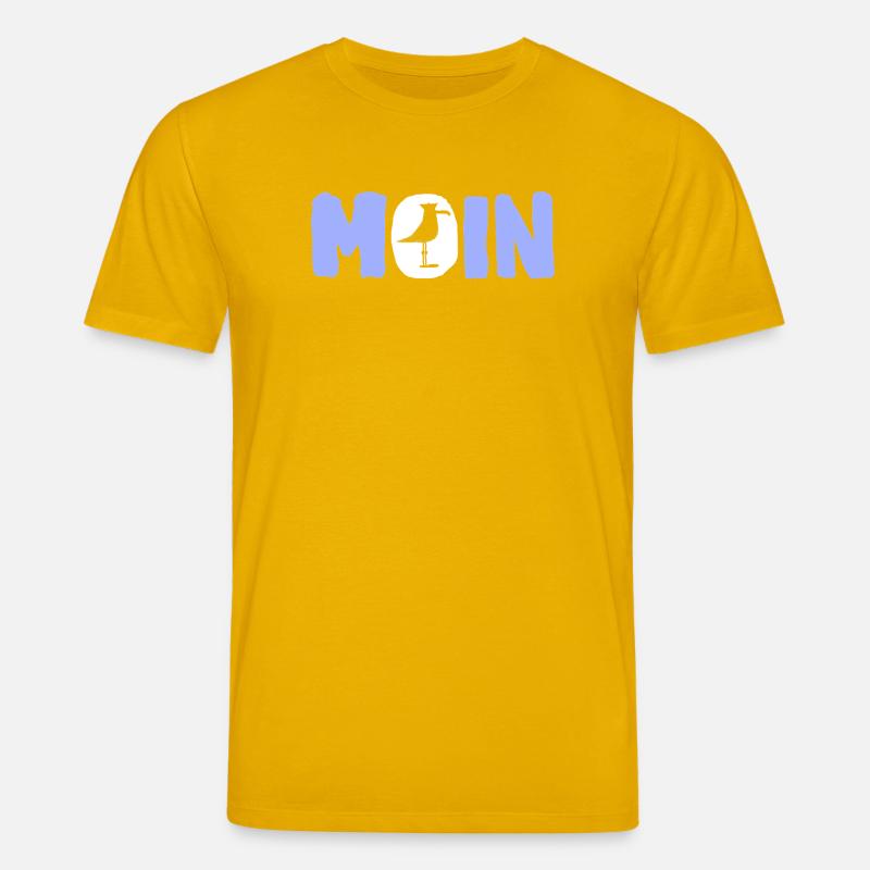 Moin mit die Möwe - Stanley/Stella Unisex Bio-T-Shirt CREATOR  - Spektralgelb