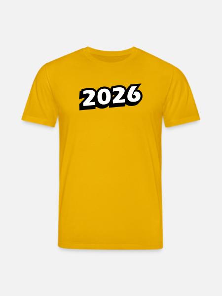 2026 year - Stanley/Stella CREATOR Unisex Organic T-Shirt - spectra yellow