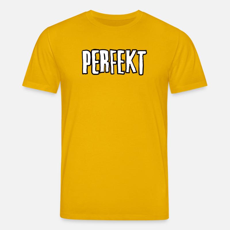 PERFEKT Großbuchstaben Typo unperfekt  - Stanley/Stella Unisex Bio-T-Shirt CREATOR  - Spektralgelb