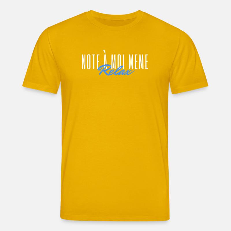 Note à moi même Relax - T-shirt bio CREATOR Stanley/Stella Unisexe - jaune spectre