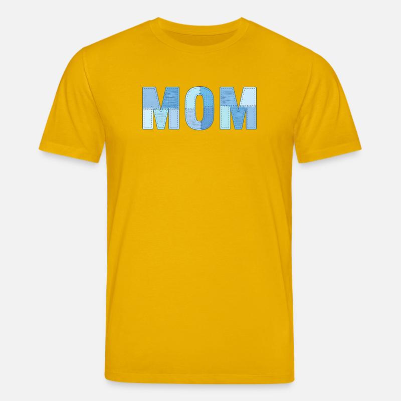 MOM Patchwork Denim Stil - Stanley/Stella Unisex Bio-T-Shirt CREATOR  - Spektralgelb