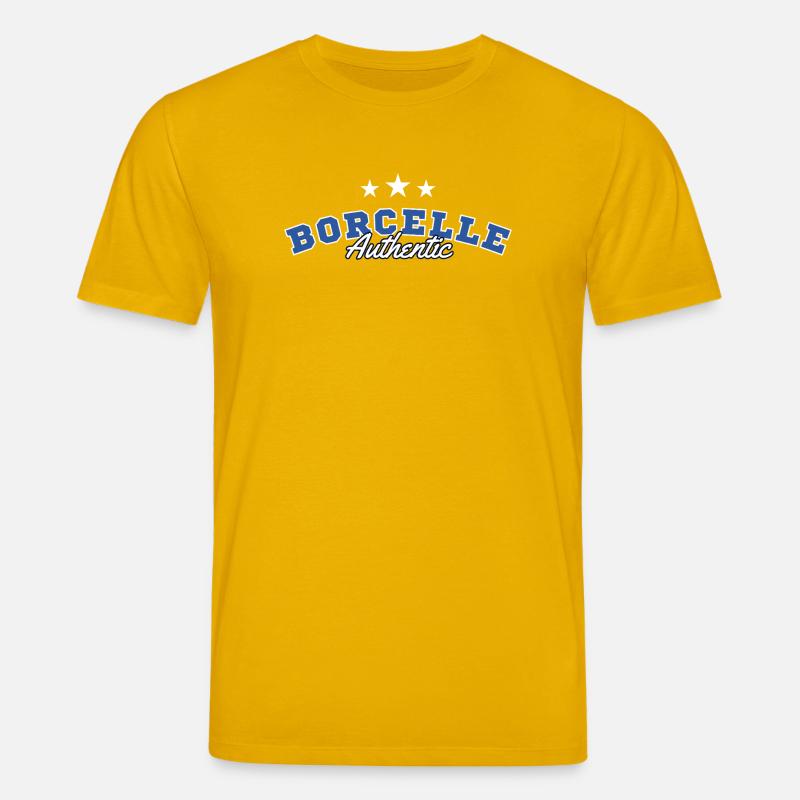Borcelle Authentic College Script - Stanley/Stella Unisex Bio-T-Shirt CREATOR  - Spektralgelb