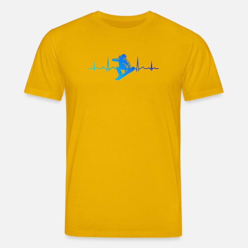 Illustrations de snowboard pour votre tenue - T-shirt bio CREATOR Stanley/Stella Unisexe - jaune spectre