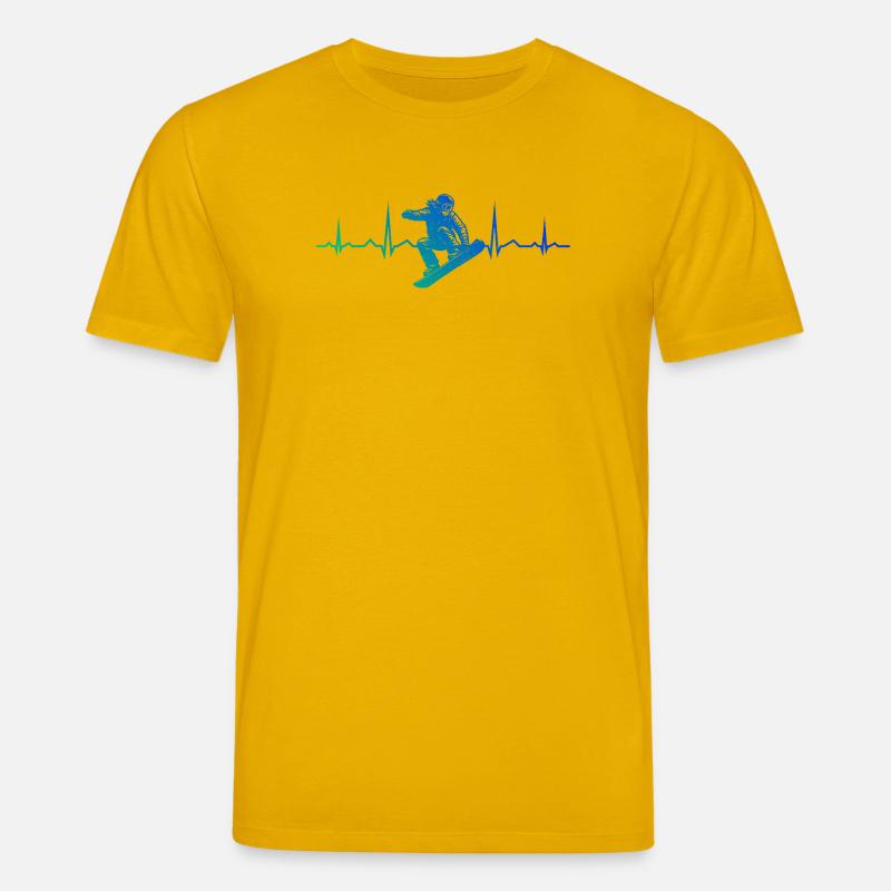 Conception compacte de snowboard pour snowboard - T-shirt bio CREATOR Stanley/Stella Unisexe - jaune spectre