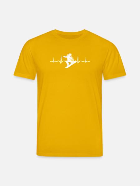 Snowboard motif that works immediately - Stanley/Stella CREATOR Unisex Organic T-Shirt - spectra yellow