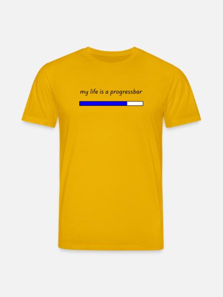 my life is a progressbar - Stanley/Stella CREATOR Unisex Organic T-Shirt - spectra yellow