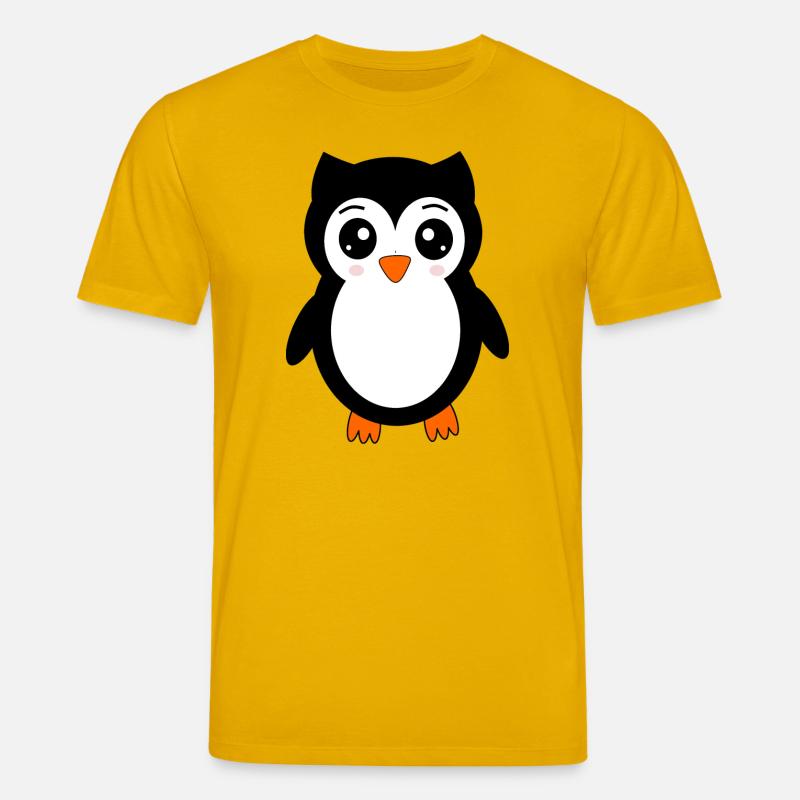 Eule schwarz Vogel Vögelchen Tiere Geschenk - Stanley/Stella Unisex Bio-T-Shirt CREATOR  - Spektralgelb