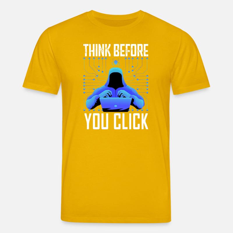 Hacker-Hacker-Hacker-Programmierer Linux Cybersicherheitsdaten - Stanley/Stella Unisex Bio-T-Shirt CREATOR  - Spektralgelb