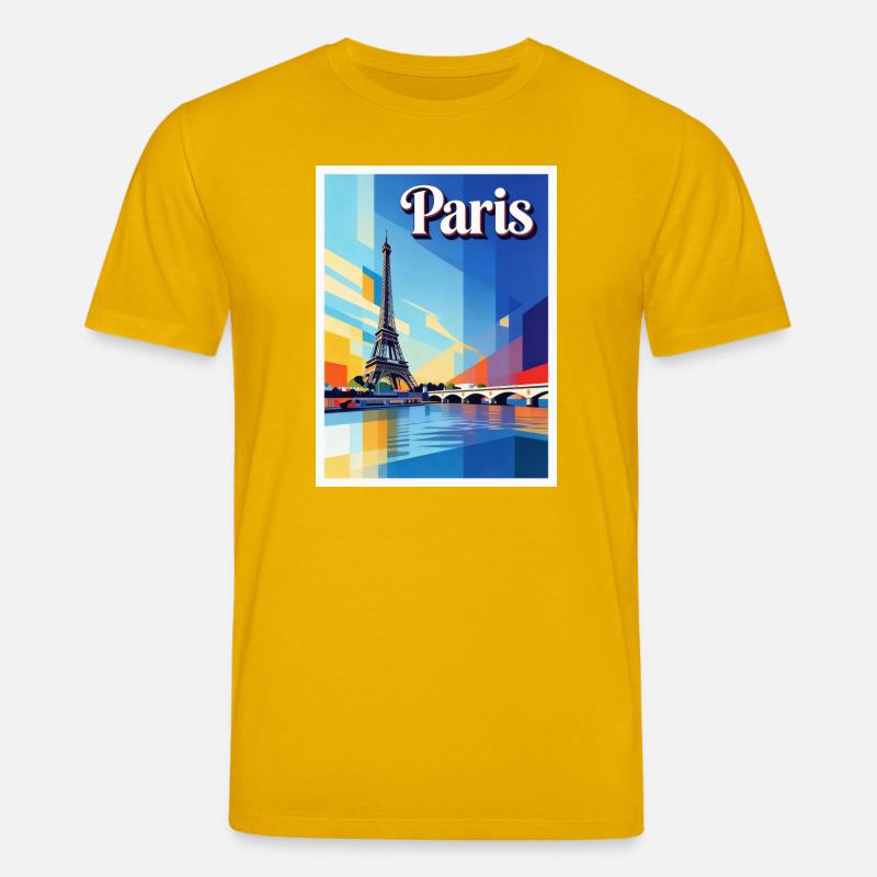Pariser Prisma-Eiffel - Stanley/Stella Unisex Bio-T-Shirt CREATOR  - Spektralgelb