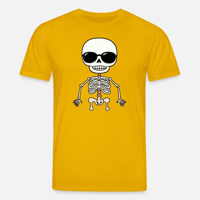 Skeleton mit Sonnenbrille und Stil - Stanley/Stella Unisex Bio-T-Shirt CREATOR - Spektralgelb