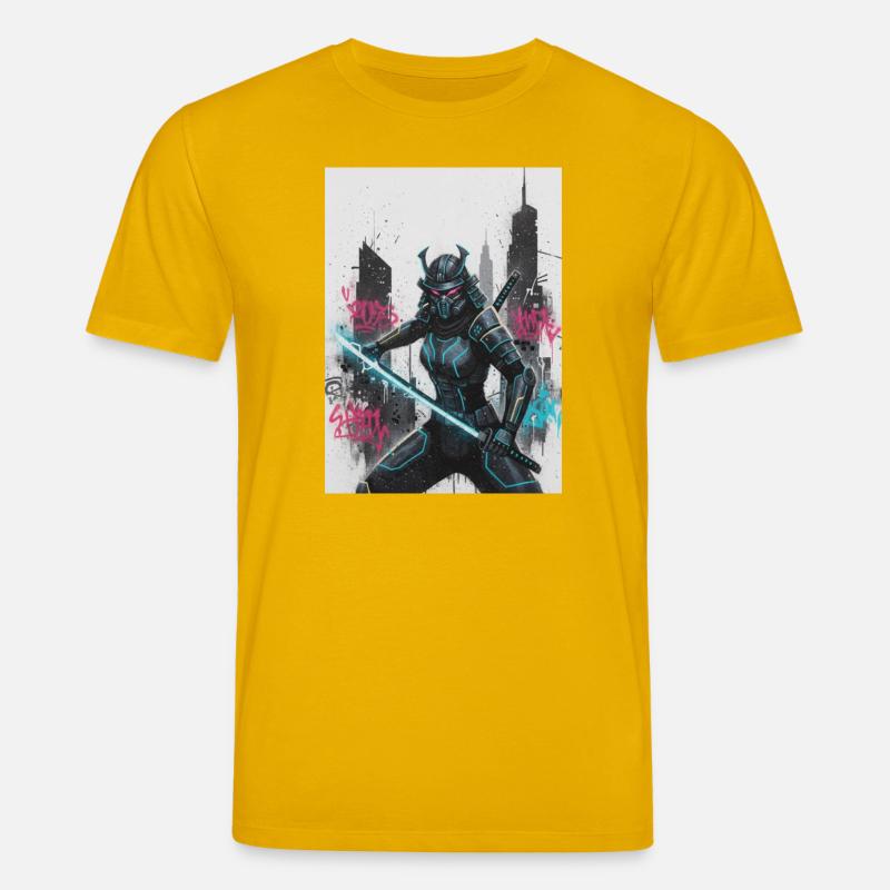 Cyber Samurai Neon Klinge - Stanley/Stella Unisex Bio-T-Shirt CREATOR  - Spektralgelb