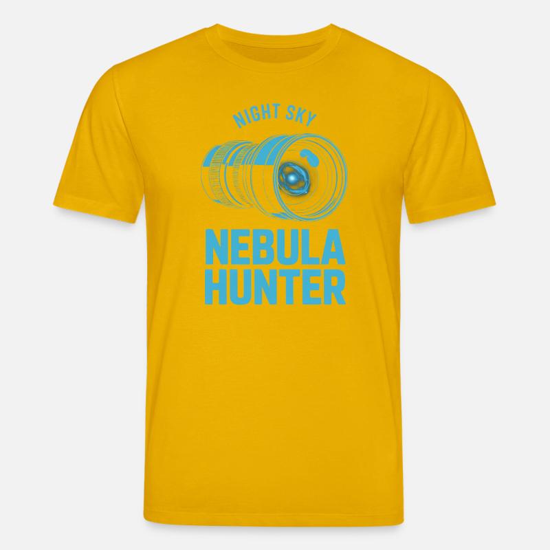 Nebula Hunter Night Sky Telescope Tee - Stanley/Stella CREATOR Unisex Organic T-Shirt - spectra yellow