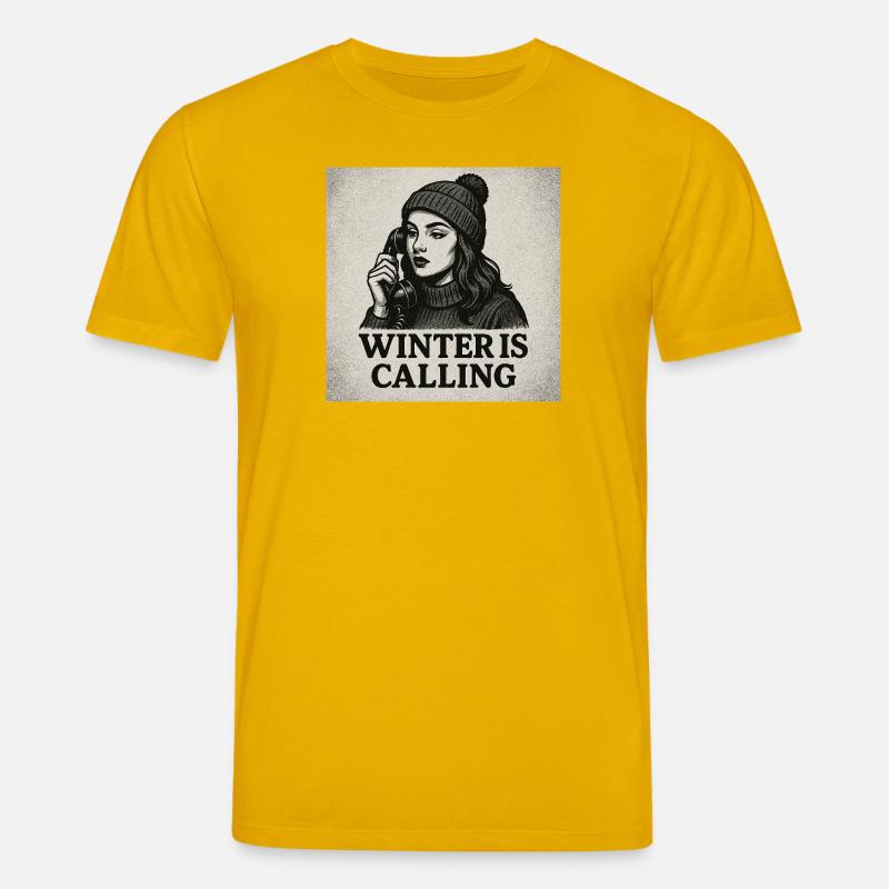 Winter is calling - Stanley/Stella Unisex Bio-T-Shirt CREATOR - Spektralgelb