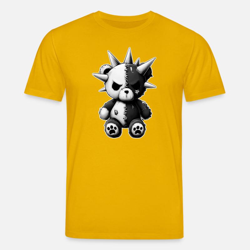 Split Skull Plüschbär Punk - Stanley/Stella Unisex Bio-T-Shirt CREATOR - Spektralgelb