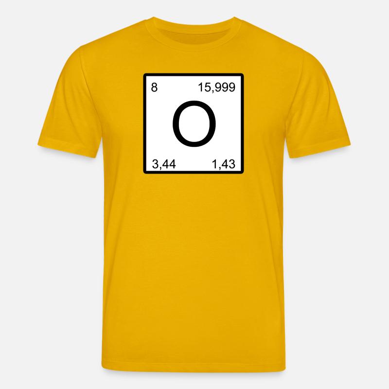 O Sauerstoff Zeichen im Minimalstil nerd - Stanley/Stella Unisex Bio-T-Shirt CREATOR - Spektralgelb