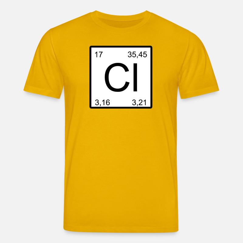 Conception d’élément carré de chlore - T-shirt bio CREATOR Stanley/Stella Unisexe - jaune spectre