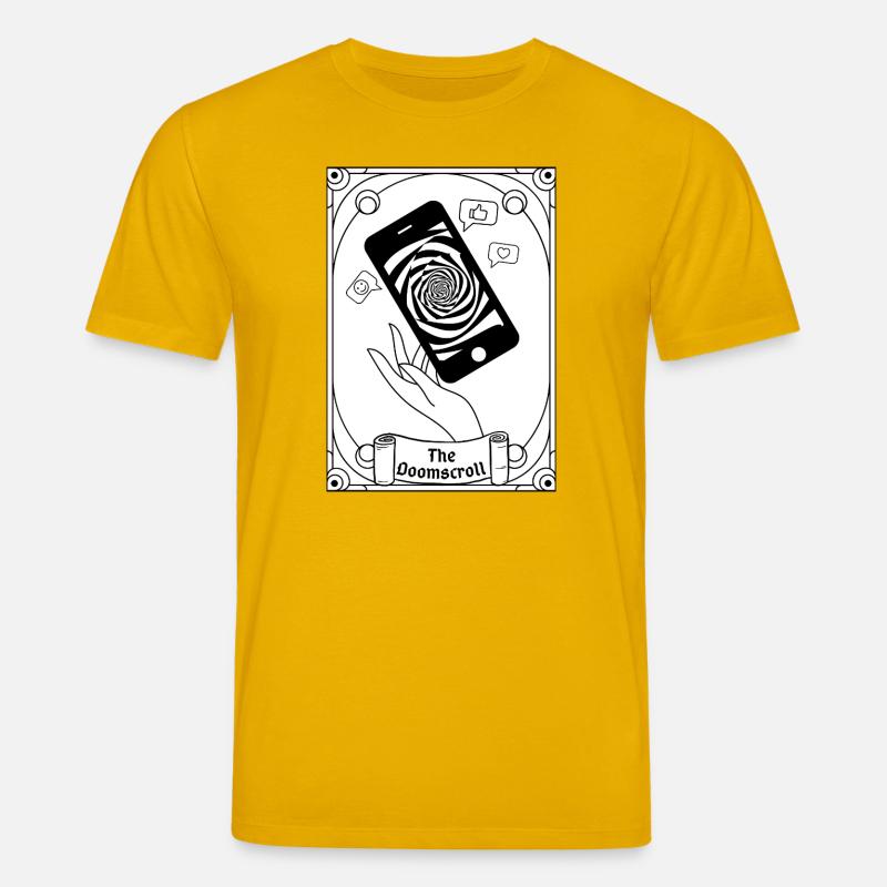 Doomscroll Brainrot Smartphone Tarot - Stanley/Stella Unisex Bio-T-Shirt CREATOR  - Spektralgelb