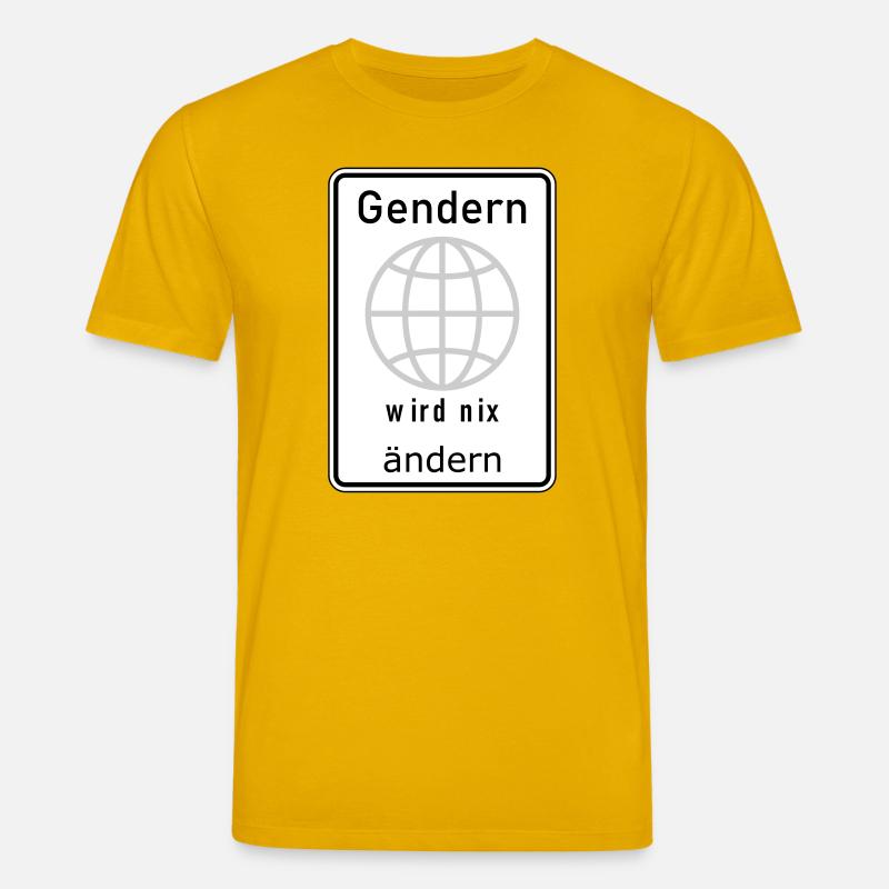 Gendern wird nix ändern - Stanley/Stella Unisex Bio-T-Shirt CREATOR  - Spektralgelb