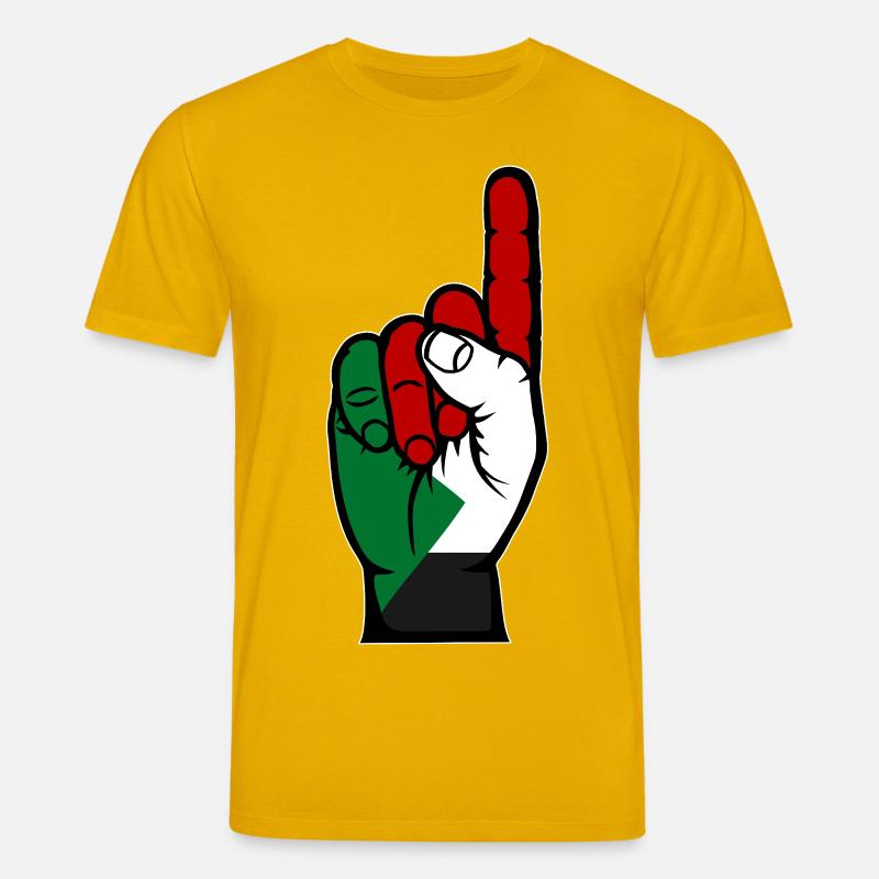 Sudan Flagge Nummer 1 - Stanley/Stella Unisex Bio-T-Shirt CREATOR - Spektralgelb