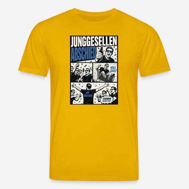 Junggesellenabschied Comic - Stanley/Stella Unisex Bio-T-Shirt CREATOR  - Spektralgelb