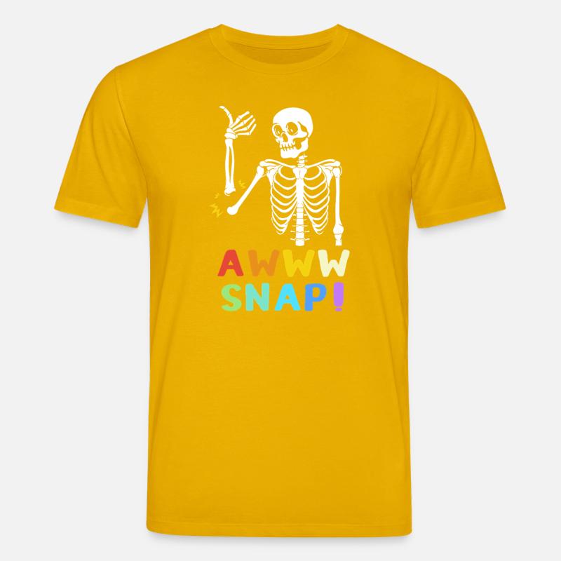 Knochenbruch Halloween Skelett Knochen Armbruch - Stanley/Stella Unisex Bio-T-Shirt CREATOR  - Spektralgelb