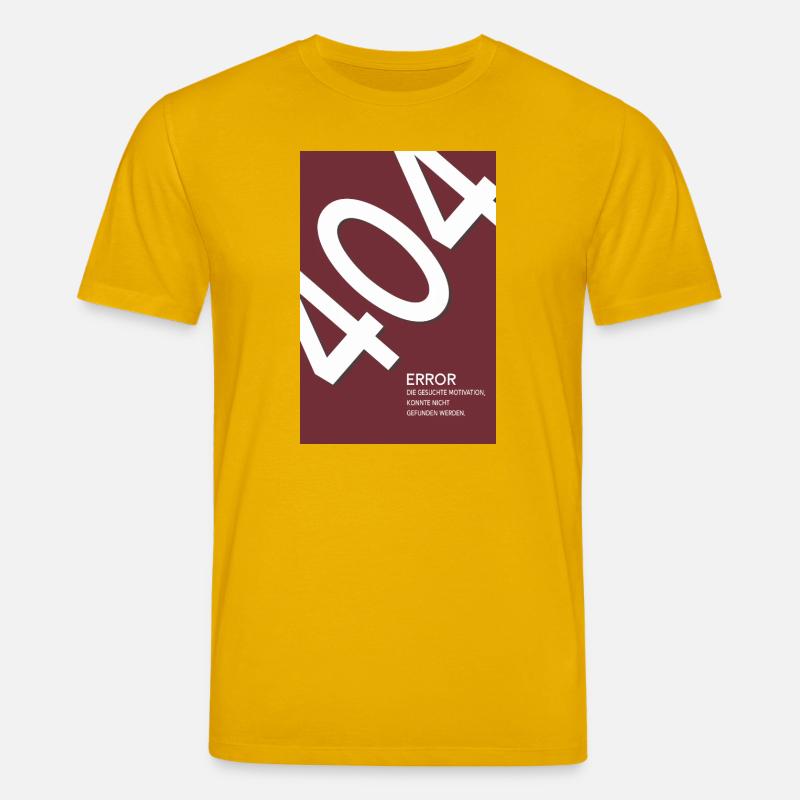 Error 404 Motivation Not Found - Stanley/Stella Unisex Bio-T-Shirt CREATOR  - Spektralgelb