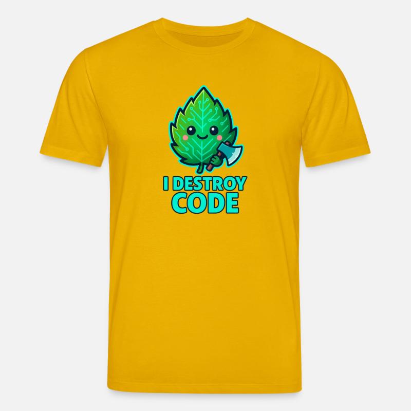 Guerrier Code de la Feuille Verte - T-shirt bio CREATOR Stanley/Stella Unisexe - jaune spectre